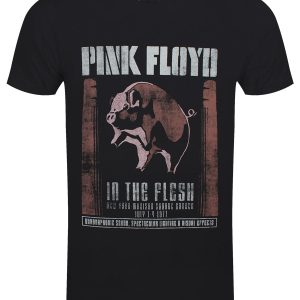 Pink Floyd In The Flesh Mens Black T Shirt 1