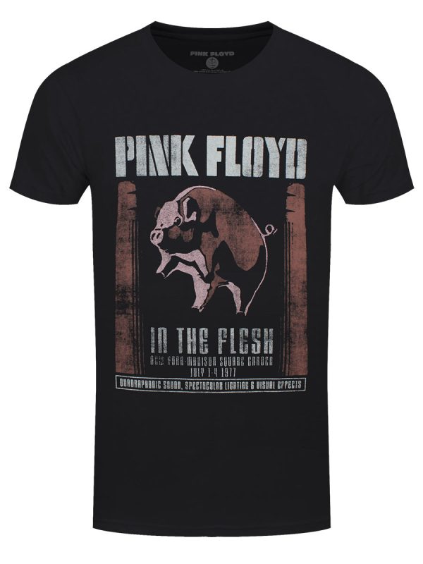 Pink Floyd In The Flesh Men’s Black T-Shirt