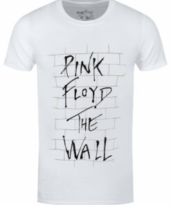 Pink Floyd The Wall Logo Mens White T Shirt 1
