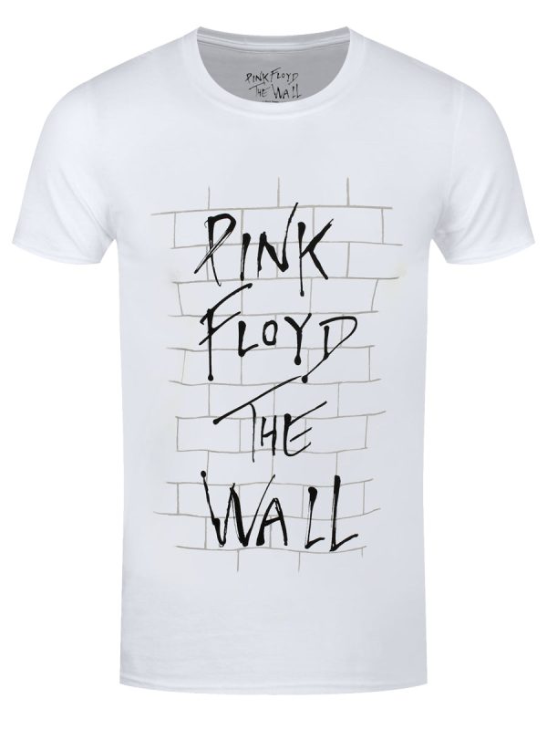 Pink Floyd The Wall & Logo Men’s White T-Shirt