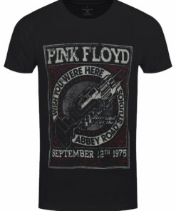 Pink Floyd Wish You Were Here Abbey Road Studios Mens Black T Shirt 1