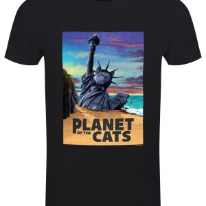 Planet of The Cats Men’s Black T-Shirt