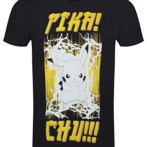 Pokemon Electrifying Mens Black T Shirt 1