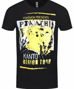 Pokemon Kanto Region Tour Mens Black T Shirt 1