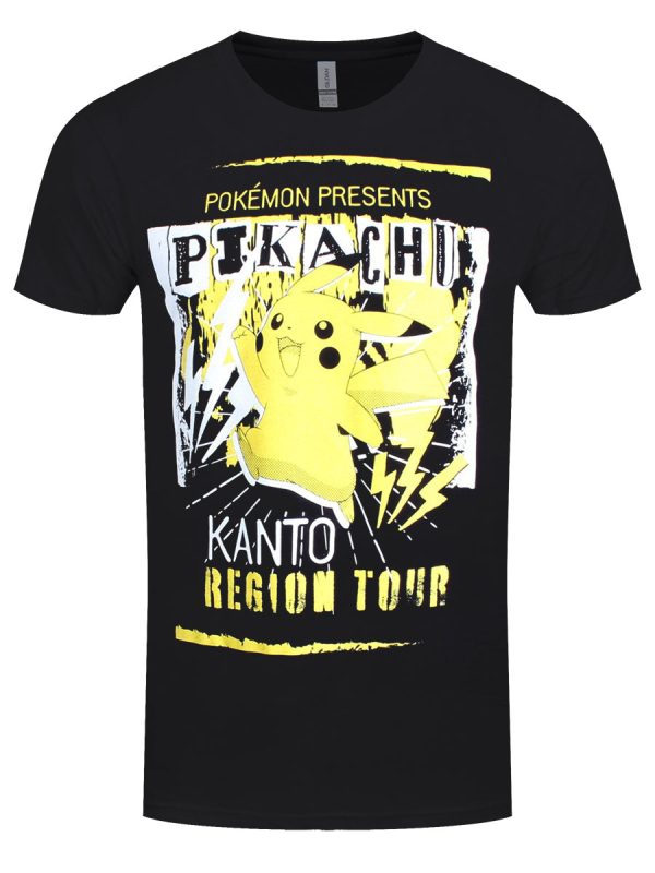 Pokemon Kanto Region Tour Men’s Black T-Shirt