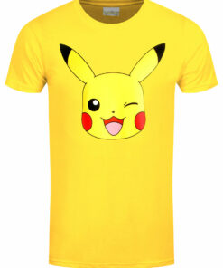 Pokemon Pikachu Face Yellow T Shirt 1