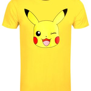 Pokemon Pikachu Face Yellow T Shirt 1