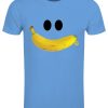 Pop Factory Banana Smile Men’s Azure Blue T-Shirt