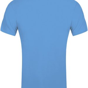 Pop Factory Banana Smile Mens Azure Blue T Shirt 2