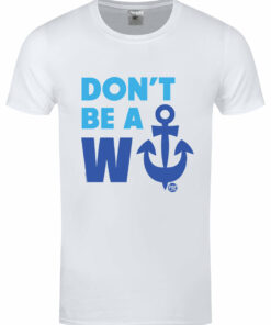 Pop Factory Dont Be A Wanker Mens White T Shirt 1