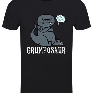 Pop Factory Grumposaur Men’s Black T-Shirt