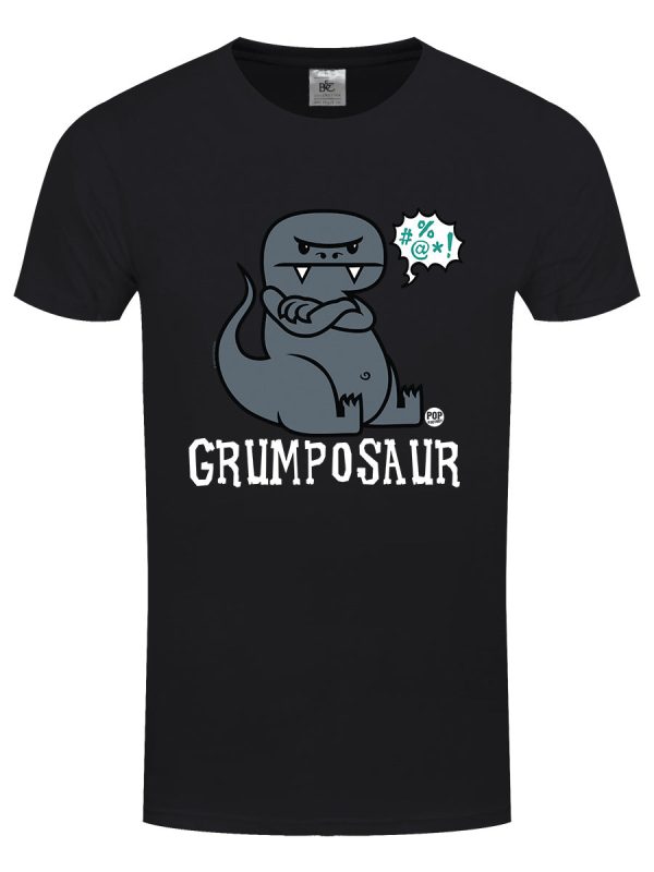 Pop Factory Grumposaur Men’s Black T-Shirt