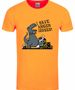 Pop Factory I Have Anger Issues Mens Apricot T Shirt 1