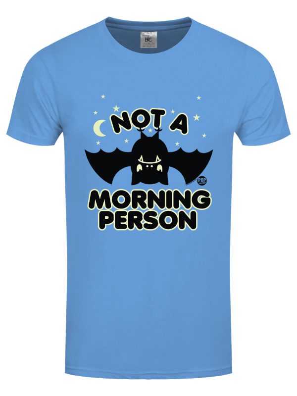 Pop Factory Not A Morning Person Men’s Azure Blue T-Shir