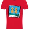 Pop Factory Photo Of My Nuts Men’s Red T-Shirt