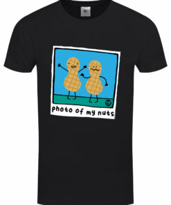 Pop Factory Photo of My Nuts Mens Black T Shirt 1