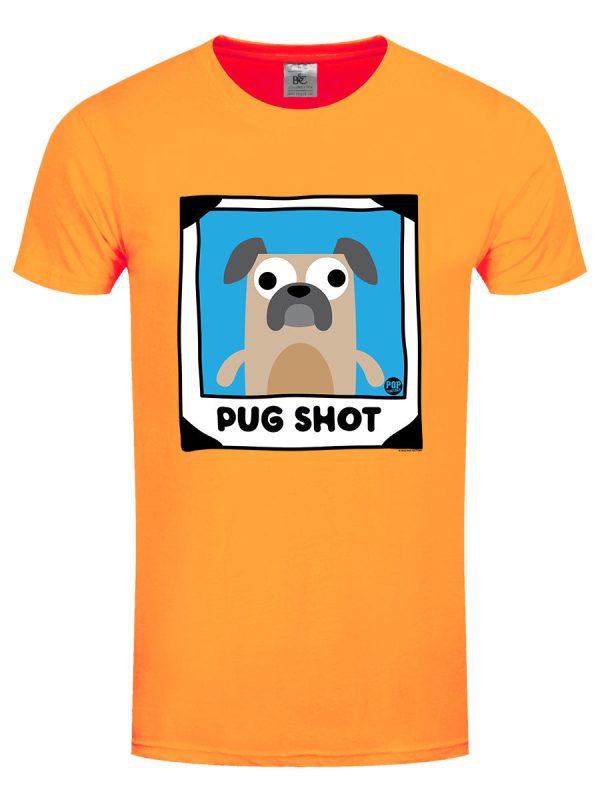 Pop Factory Pug Shot Men’s Apricot T-Shirt