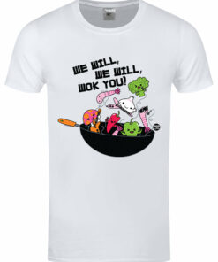 Pop Factory We Will Wok You Mens White T Shirt 1