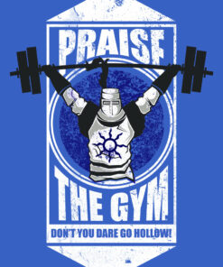 Praise The Gym Men's Blue T-Shirt 2 Praise The Gym Mens Blue T Shirt 3