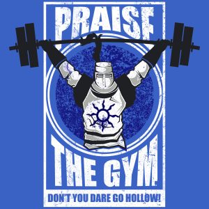 Praise The Gym Mens Blue T Shirt 3