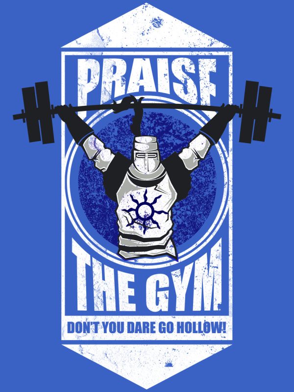 Praise The Gym Men’s Blue T-Shirt