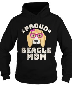 Proud beagle mom dog shirt 1