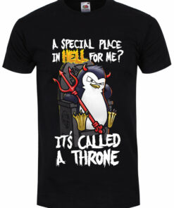 Psycho Penguin A Special Place In Hell Mens Black T Shir 1