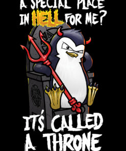 Psycho Penguin A Special Place In Hell Mens Black T Shir 3