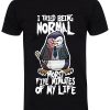 Psycho Penguin I Tried Being Normal Men’s Black T-Shirt