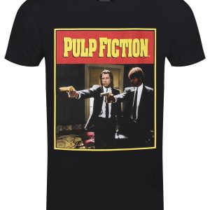 Pulp Fiction Group Mens Black T Shirt 1