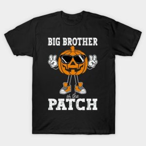 Pumpkin Big Brother of the Patch Cool Kids Boy 2023 Halloween T-Shirt