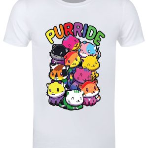 Purride Cats Men’s White T-Shirt