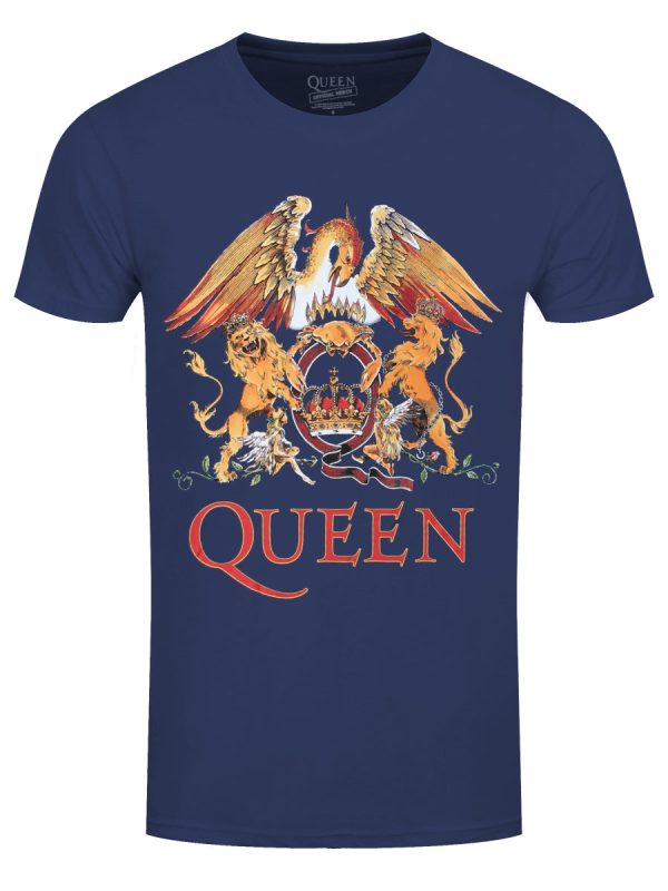 Queen Classic Crest Men’s Denim Blue T-Shir