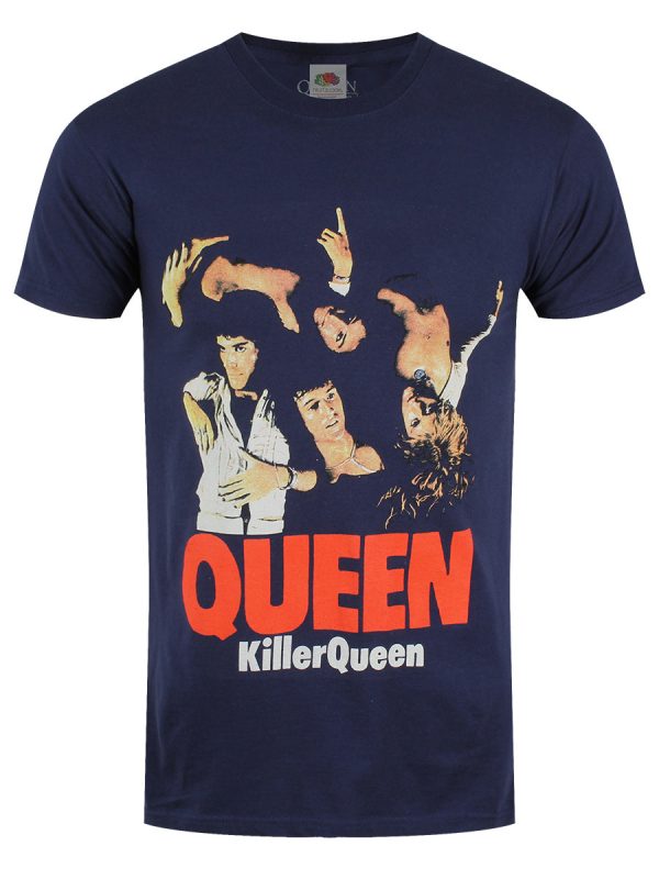 Queen Killer Queen Men’s Navy Blue T-Shirt