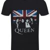 Queen Vintage Union Jack Men’s Black T-Shirt