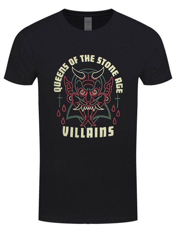 Queens Of The Stone Age Villians Men’s Black T-Shirt