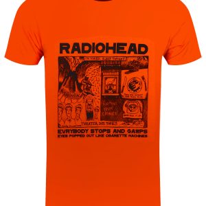 Radiohead Gawps Men’s Orange T-Shirt