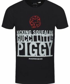 Radiohead Little Piggy Mens Black T Shirt 1
