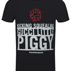 Radiohead Little Piggy Mens Black T Shirt 1