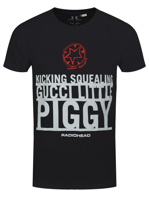 Radiohead Little Piggy Men’s Black T-Shirt