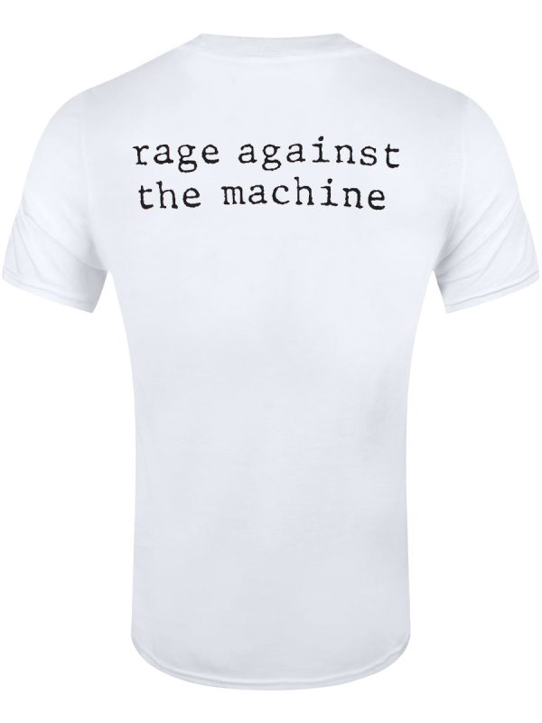 Rage Against The Machine Calm Like A Bomb Men’s White T-Shirt