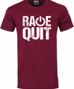 Rage Quit Mens Burgundy T Shirt 1