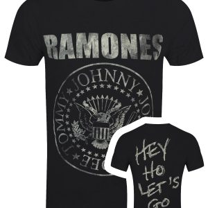 Ramones Seal Hey Ho Men’s Black T-Shirt