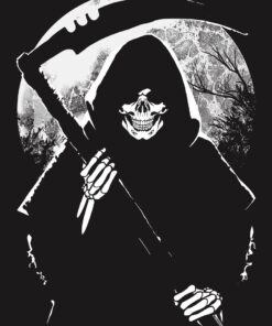 Reaper Moon Mens Premium Black T Shirt 3