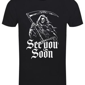 Reaper See You Soon Mens Black T Shirt 1