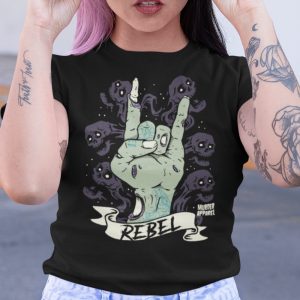 Rebel Zombie T Shirt 1