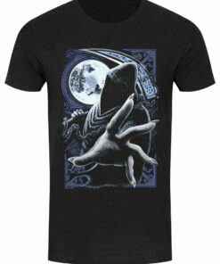 Requiem Collective Enslaved Reaper Mens Heather Black Denim T Shirt 1