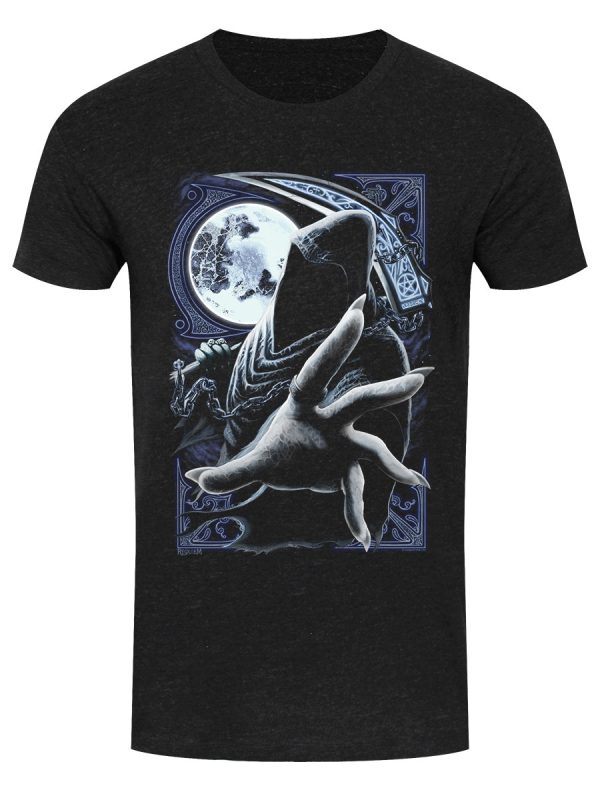 Requiem Collective Enslaved Reaper Men’s Heather Black Denim T-Shirt