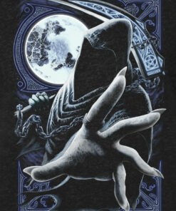 Requiem Collective Enslaved Reaper Mens Heather Black Denim T Shirt 3