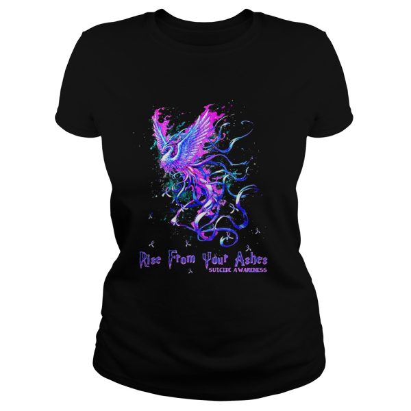 Rise from your ashes suicide awareness shirt